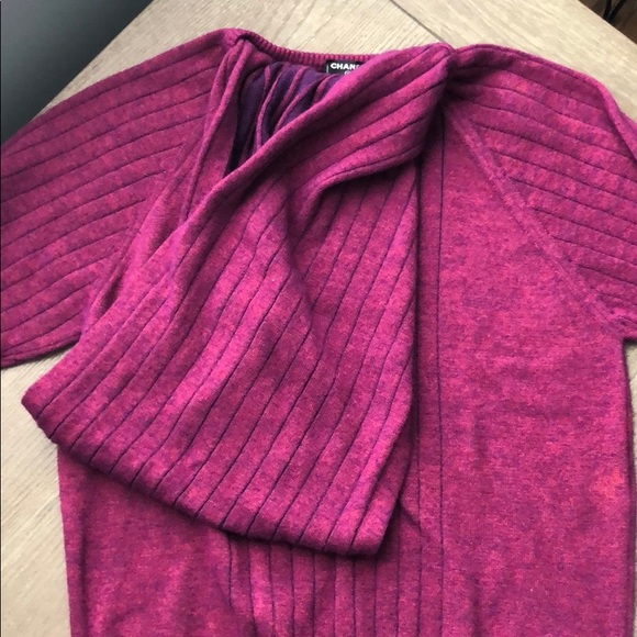 NWT CHANEL Scarf Neck Sweater - Picture 11 of 12